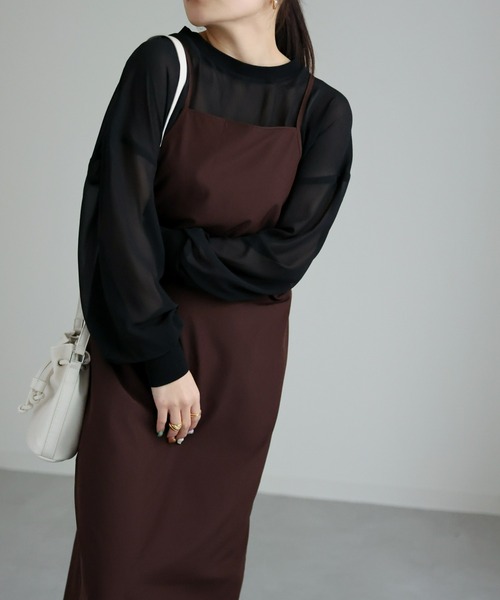 sakishimatokyo キャミソールワンピース FREE ブラウン レディース