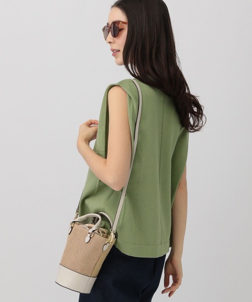 「saloon」 ノースリーブニット FREE ブラック レディース_画像8