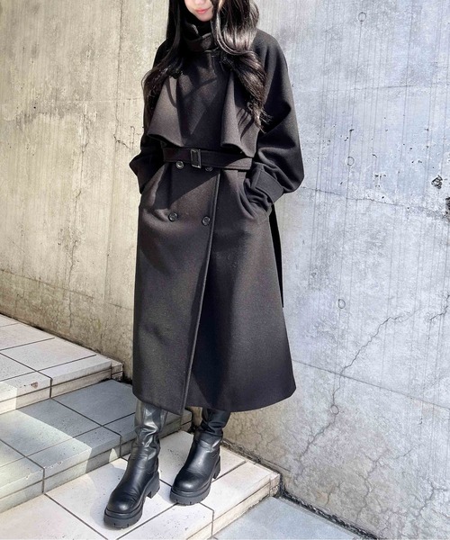 INGNI（イング） コート アウター 2Wayカラーロングコート レディース