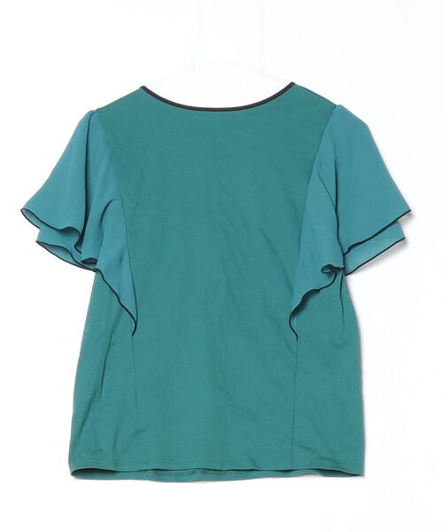 「COUP DE CHANCE」 半袖カットソー 38 ブルーグリーン レディース_画像2