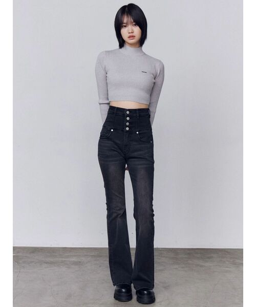 EMODA（エモダ） ジーンズ デニム デニムパンツ バックリボンフレア