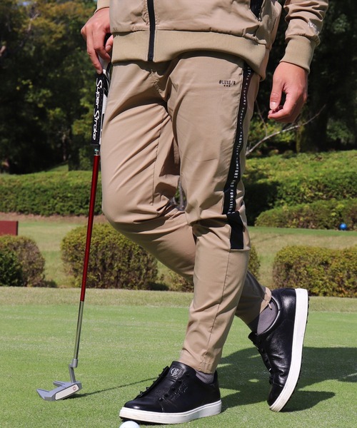 チノパン (RM)「LUXE/R GOLF」ストレッチ クロス サイドライン