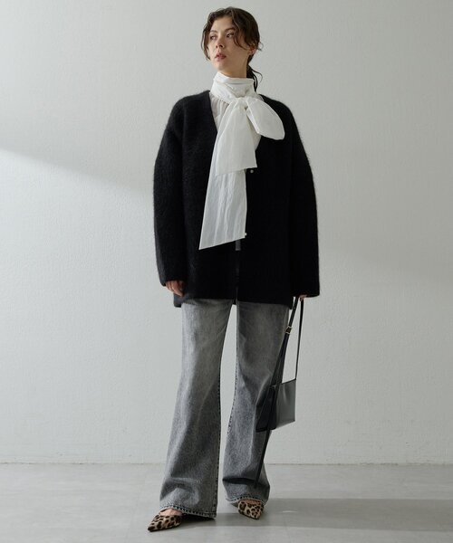 Whim Gazette（ウィム ガゼット） ブラウス シャツ ギャザーボウタイ