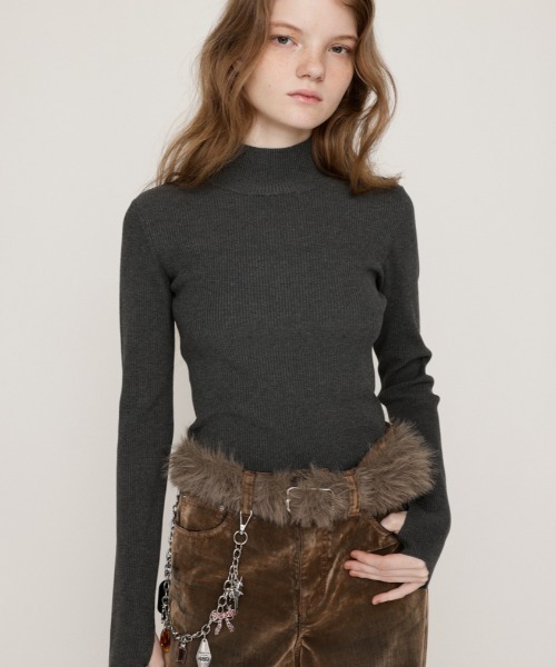 SLY ハイネック ニット SLY（スライ） ニット セーター 「2サイズ展開」BASIC HG RIB H/N TOPS