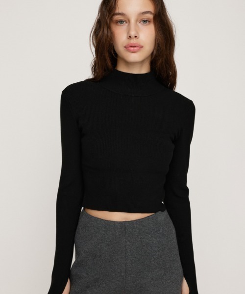 SLY（スライ） ニット セーター 「2サイズ展開」BASIC HG RIB H/N TOPS