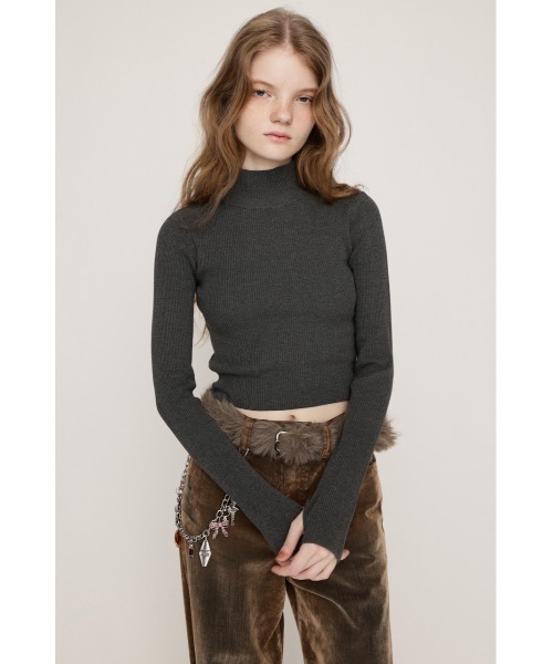 SLY（スライ） ニット セーター 「2サイズ展開」BASIC HG RIB H/N TOPS