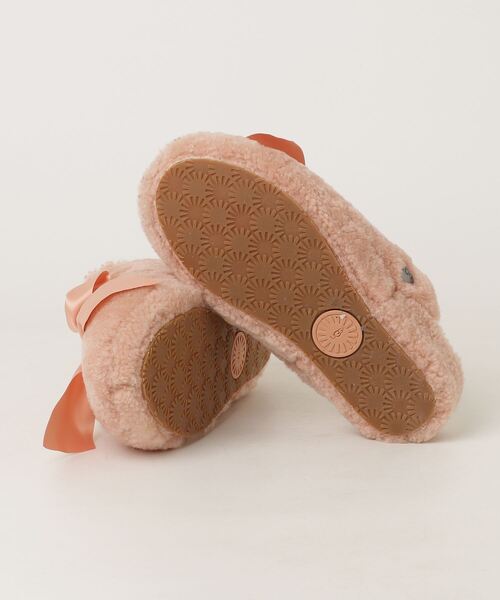 「UGG」 リボンフラットサンダル 22cm ピンク レディース_画像3