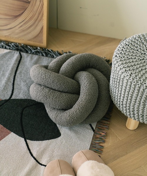 LAKOLE（ラコレ） クッション クッションカバー ノットクッション