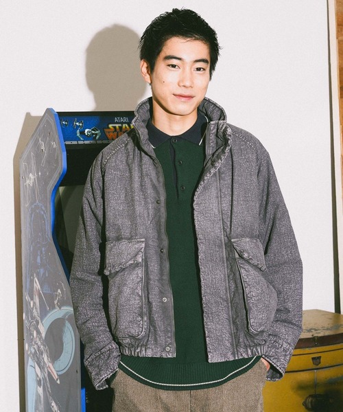 niko and…（ニコアンド） セーター ニット ラインニットポロ メンズ