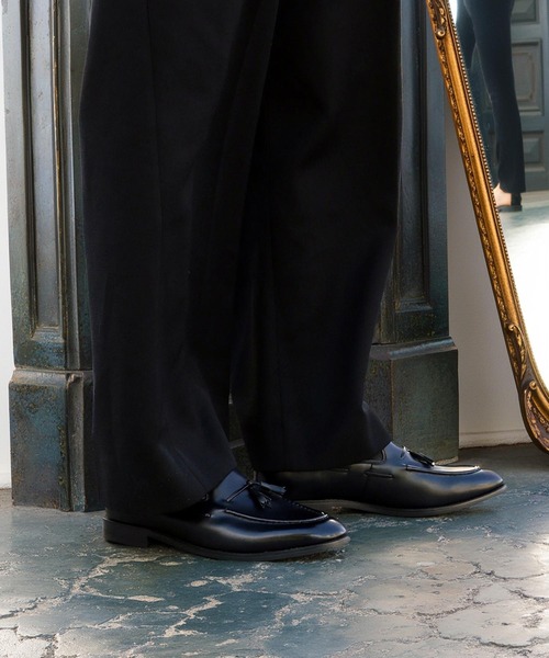 美品✨マッキントッシュロンドン　フリンジ　タッセル　ローファー　黒　レザー マッキントッシュ ロンドン MACKINTOSH LONDON フリンジビット