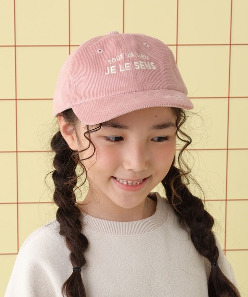 LEPSIM（レプシィム） キャップ 帽子 「KIDS」コーデュロイロゴ