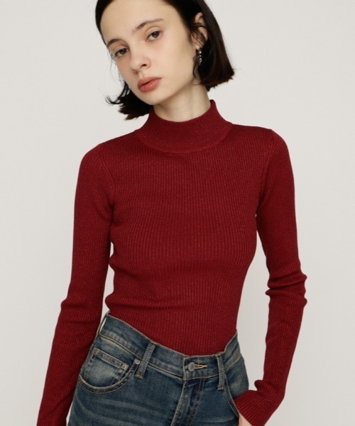 SLY（スライ） ニット セーター GLITTER COMPACT TOPS グリッター 