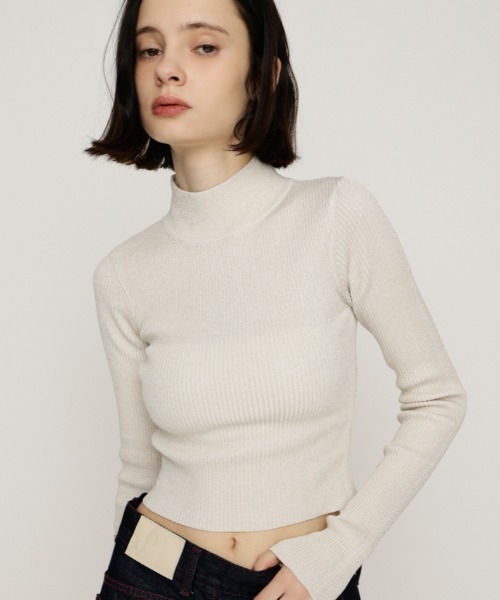 SLY（スライ） ニット セーター GLITTER COMPACT TOPS グリッター