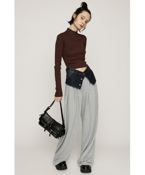 SLY（スライ） タートルネック ニット セーター GLITTER COMPACT TOPS