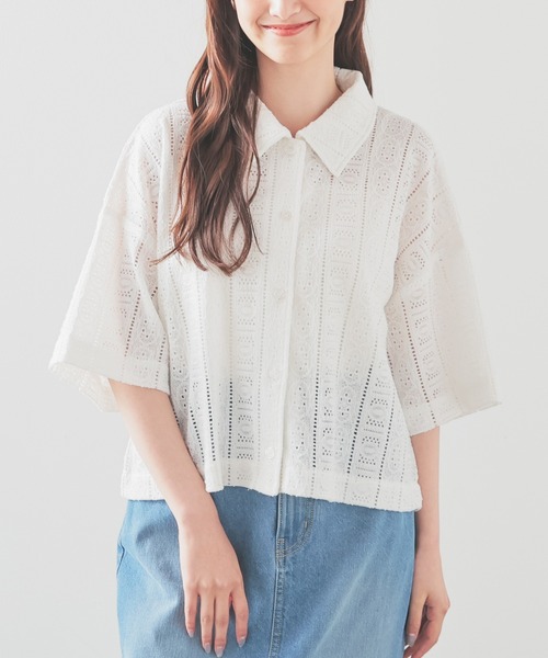 「Honeys」 半袖シャツ L ブラック レディース_画像6