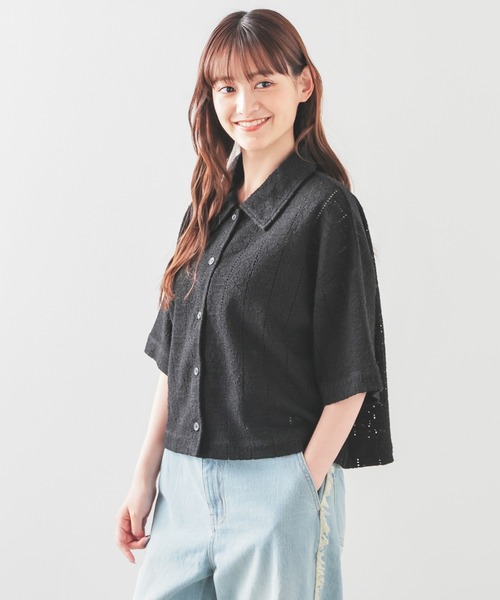 「Honeys」 半袖シャツ L ブラック レディース_画像9