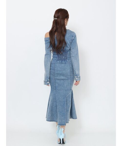 eatme アシンメトリーマーメイドデニムワンピース(完売品) EATME（イートミー） ワンピース アシンメトリーマーメイドデニム