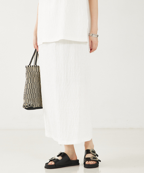 「abahouse mavie」 ロングスカート フリー ブラック レディース_画像5