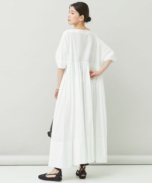 「Curensology」 半袖ワンピース 38 ブルー レディース_画像2