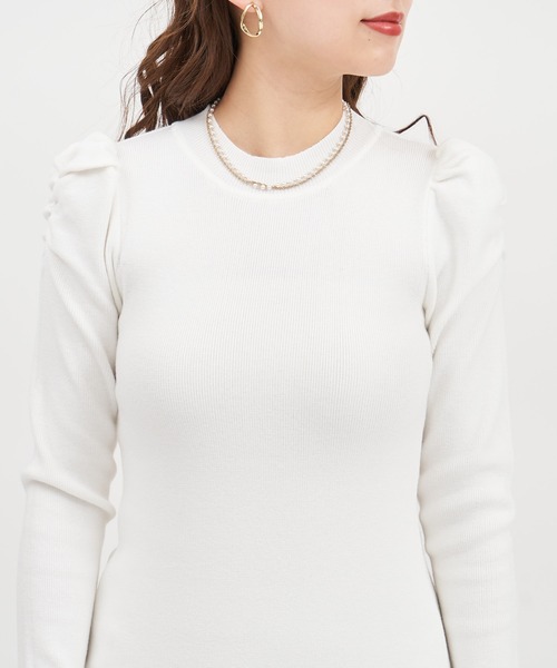 「ROYAL PARTY」 ニットワンピース FREE オフホワイト レディース_画像2