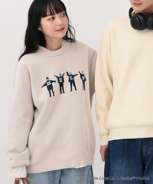 GLOBAL WORK（グローバルワーク） tシャツ THE BEATLES/やわらかリッチ