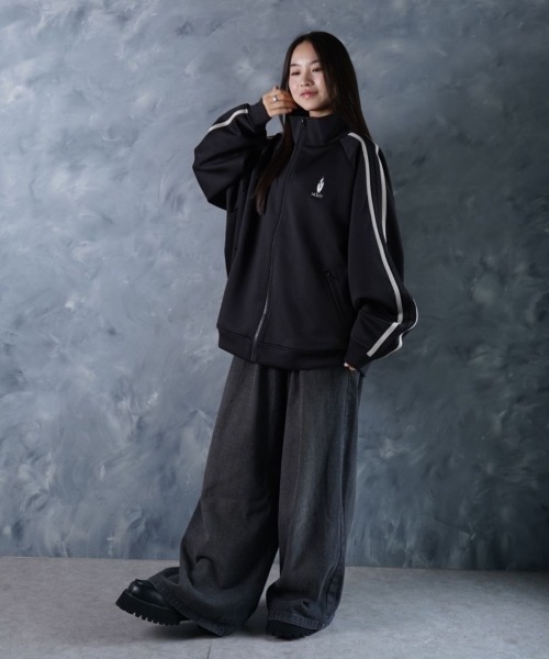 NOIZY ジャージ THREADS NOIZ TRACK JKT / ワンポイント 刺繍 サイド