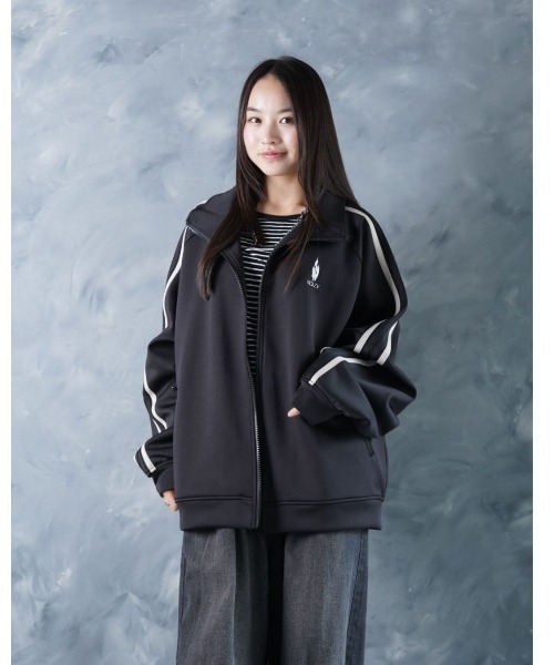 NOIZY ジャージ THREADS NOIZ TRACK JKT / ワンポイント 刺繍 サイド