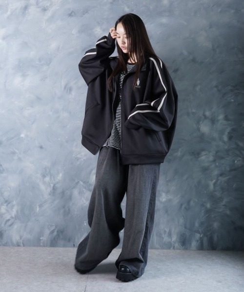 NOIZY ジャージ THREADS NOIZ TRACK JKT / ワンポイント 刺繍 サイド