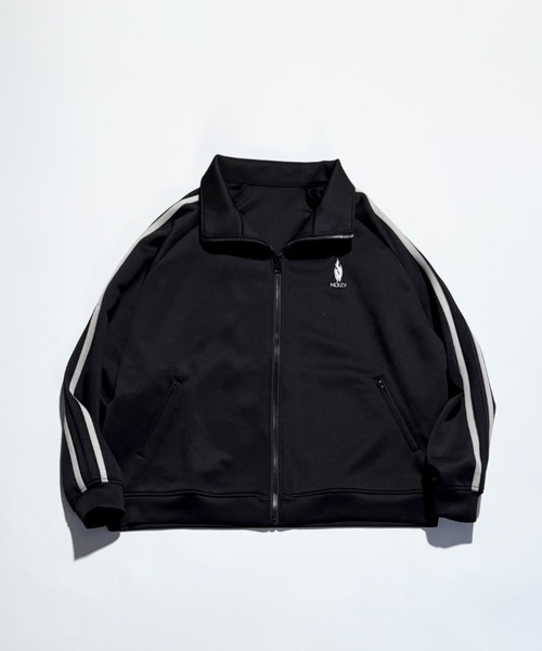 E.YAZAWA　トラックジャケット　ジャージ　Lサイズ NOIZY ジャージ THREADS NOIZ TRACK JKT / ワンポイント 刺繍 サイド