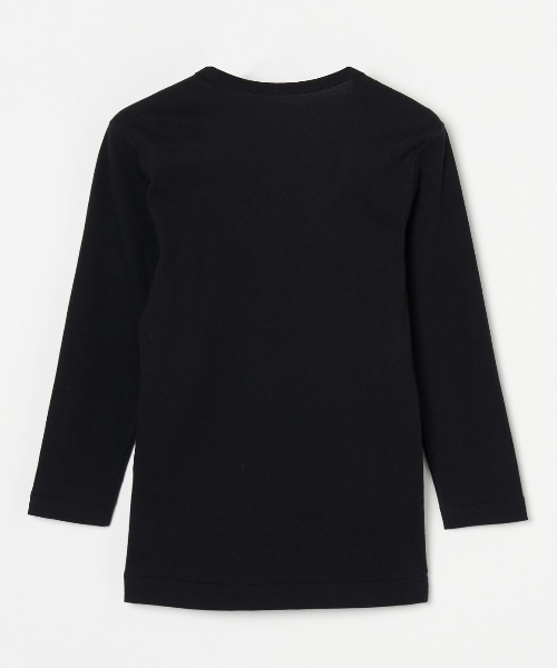 ⭐️ three dots ブラック 長袖カットソー M three dots（スリー ドッツ） tシャツ ジェシカ 七分袖 レディース