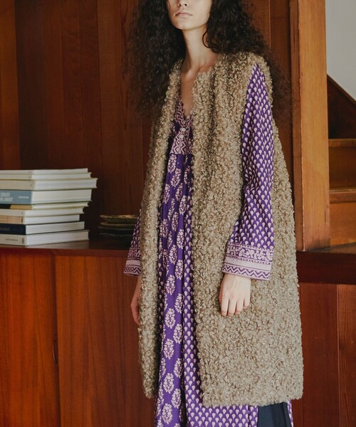 「Freada」 ベスト フリ- グレー レディース_画像7