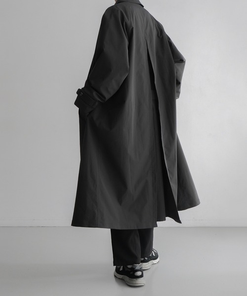 「remer」 ステンカラーコート LARGE チャコールグレー メンズ_画像9