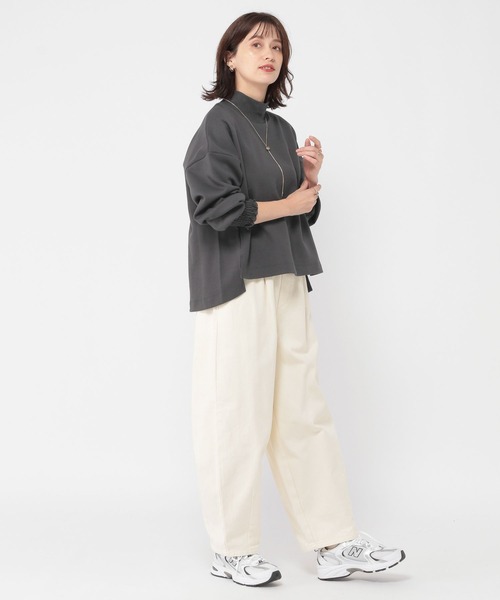 「studio CLIP」 長袖カットソー FREE グレー レディース_画像2