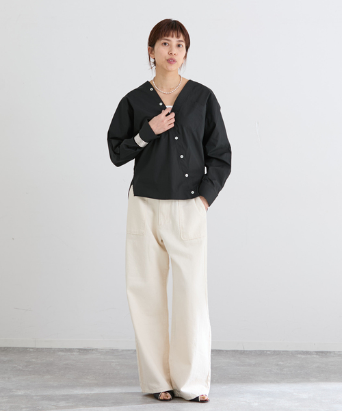 MA/RE ブラウス シャツ MA/RE/マレ カシュクールSHIRTS シャツ LIGHT