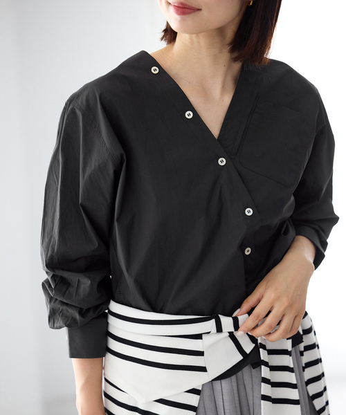 MA/RE ブラウス シャツ MA/RE/マレ カシュクールSHIRTS シャツ LIGHT