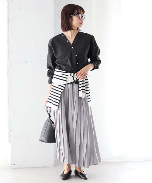 MA/RE ブラウス シャツ MA/RE/マレ カシュクールSHIRTS シャツ LIGHT