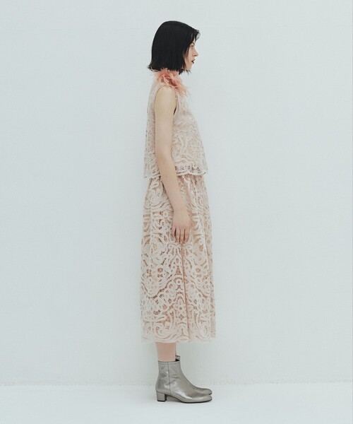 「allureville」 ショートブーツ 23.5 シルバー レディース_画像3