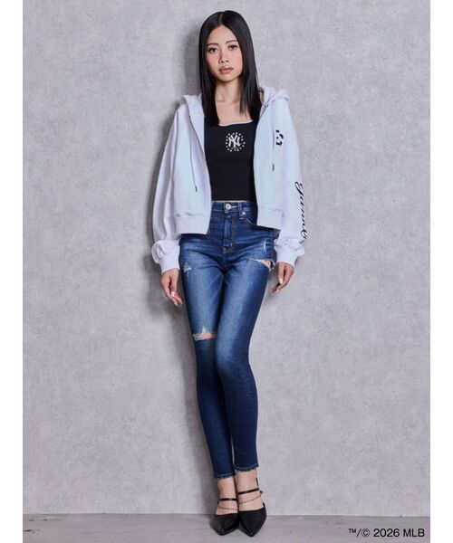 GYDA（ジェイダ） パーカー 「MLB × New Era ×GYDA」bijouショート