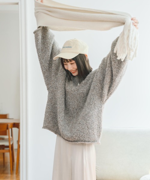 「hinari」 長袖ニット FREE アイボリー レディース_画像8
