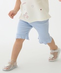 パンツ 7分丈フリルフライスパンツ キッズ 子...の詳細画像1