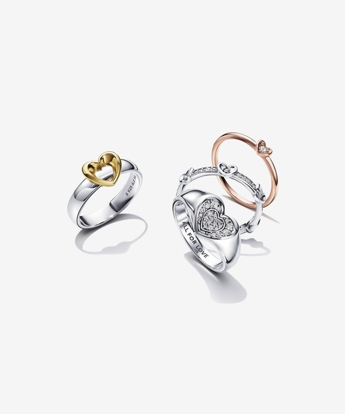 PANDORA(パンドラ) リング 56 シルバー×ゴールド レディース PANDORA(パンドラ) リング 56 シルバー×ゴールド レディース
