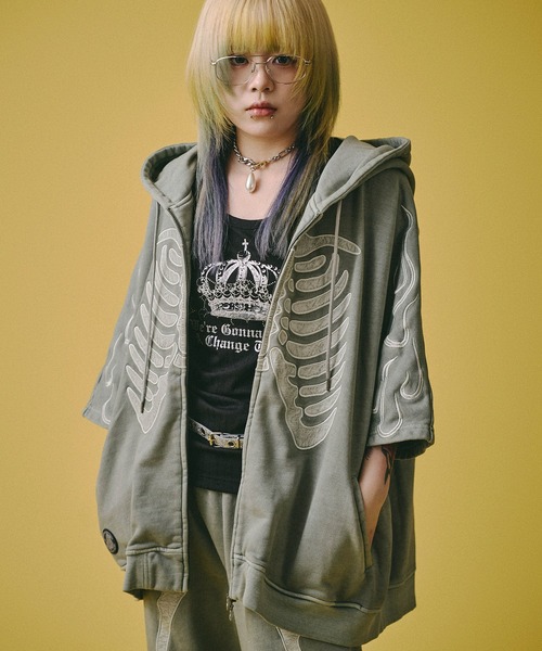 GALFY（ガルフィー） パーカー 「GALFY/ガルフィー」骨が見えし