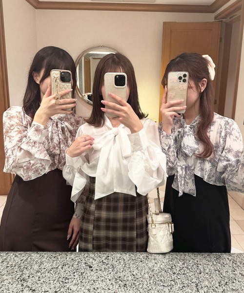 「apres jour」 長袖ワンピース フリー ブラック レディース_画像3