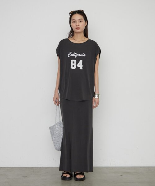 Loungedress（ラウンジドレス） tシャツ 半袖 ナンバリングフレンチT