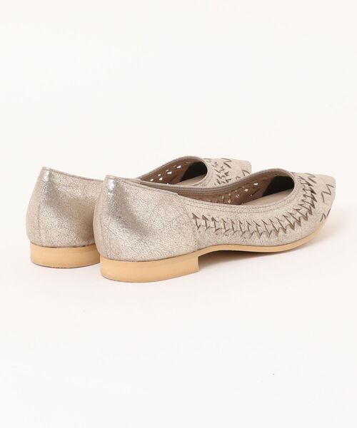「Bridget Birkin」 フラットパンプス 23.5 シルバー レディース_画像2