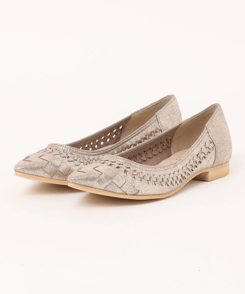 「Bridget Birkin」 フラットパンプス 23.5 シルバー レディース_画像5