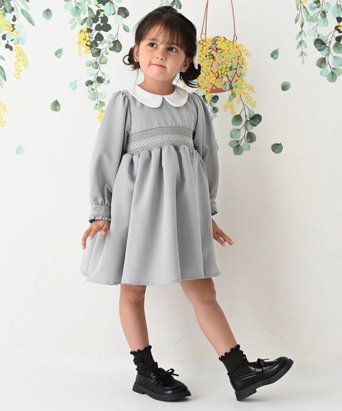 「PUPPAPUPO」 「KIDS」シャツワンピース 110 ライトベージュ キッズ_画像2