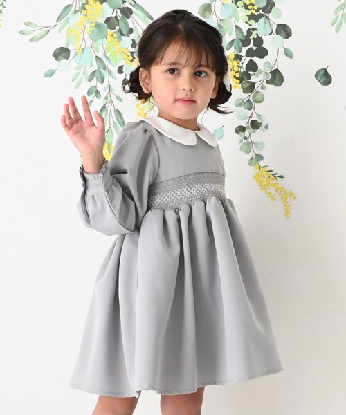 「PUPPAPUPO」 「KIDS」シャツワンピース 110 ライトベージュ キッズ_画像3