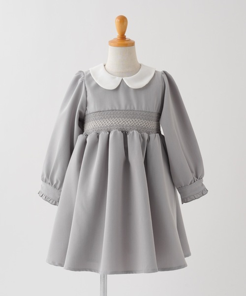 「PUPPAPUPO」 「KIDS」シャツワンピース 110 ライトベージュ キッズ_画像4