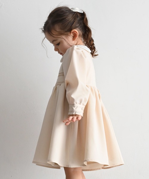 「PUPPAPUPO」 「KIDS」シャツワンピース 110 ライトベージュ キッズ_画像9